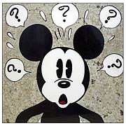 Mickey Mouse Surprised Mickey Large Stone Artwork